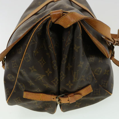 LOUIS VUITTON Monogram Saumur 35 Shoulder Bag M42254 LV Auth am3305
