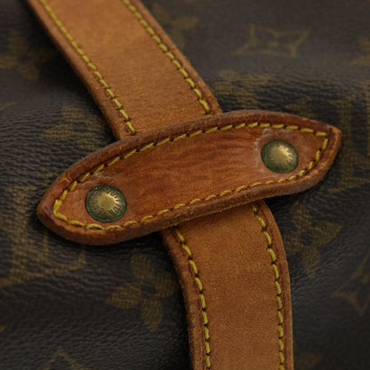 LOUIS VUITTON Monogram Saumur 35 Shoulder Bag M42254 LV Auth am3305