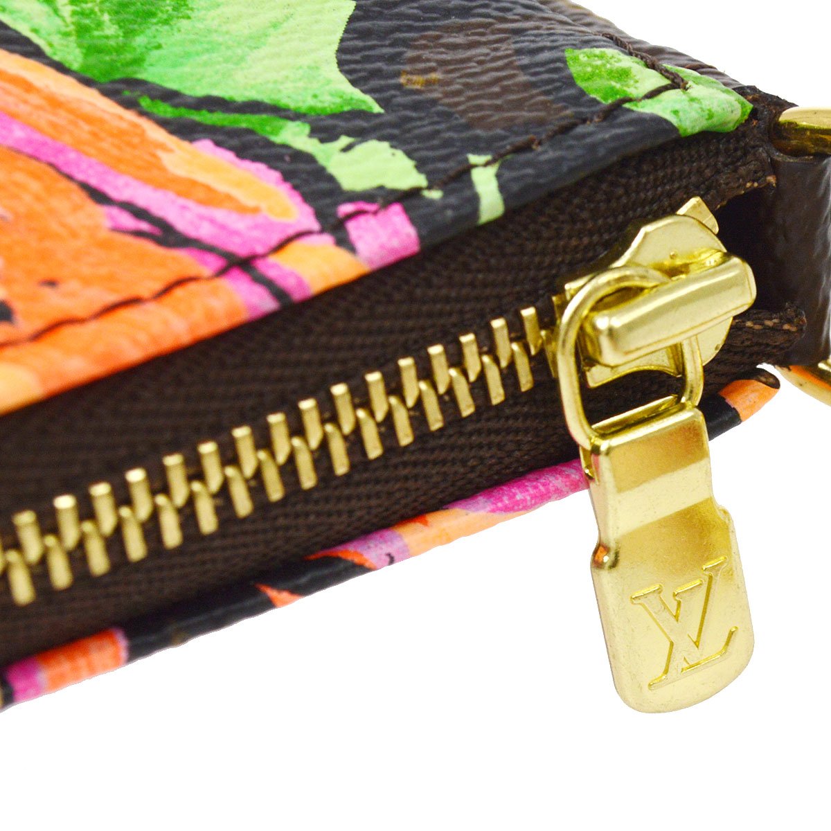 LOUIS VUITTON★ 2009 POCHETTE ACCESSOIRES MONOGRAM ROSE M48615 32849