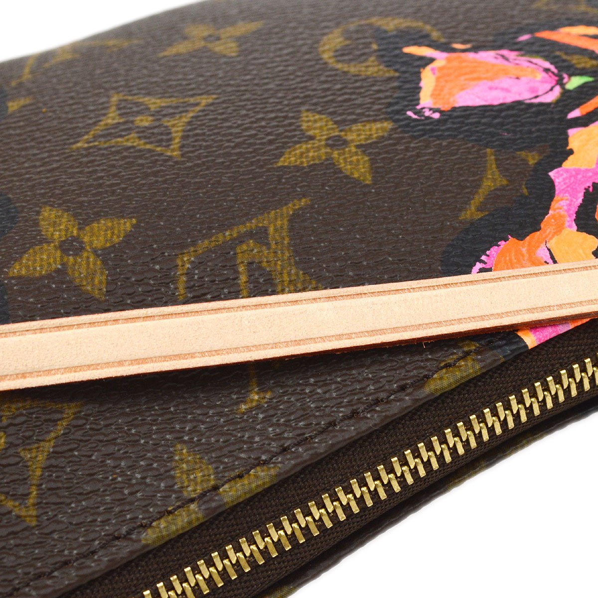 LOUIS VUITTON★ 2009 POCHETTE ACCESSOIRES MONOGRAM ROSE M48615 32849