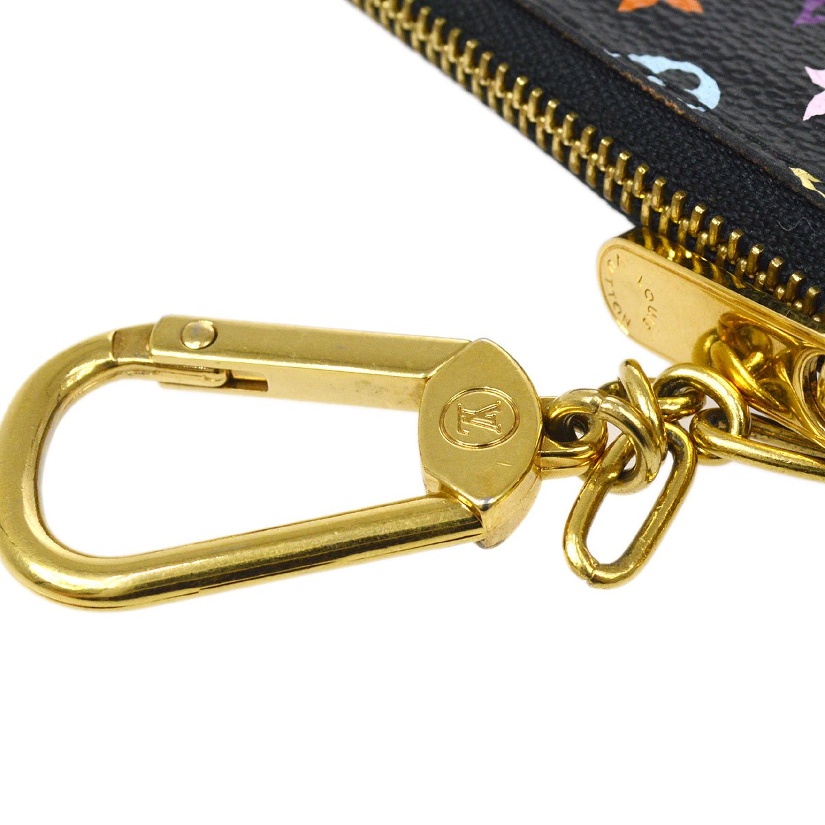 LOUIS VUITTON★ 2012 POCHETTE CLES COIN CASE MULTICOLOR M93735 ao32731