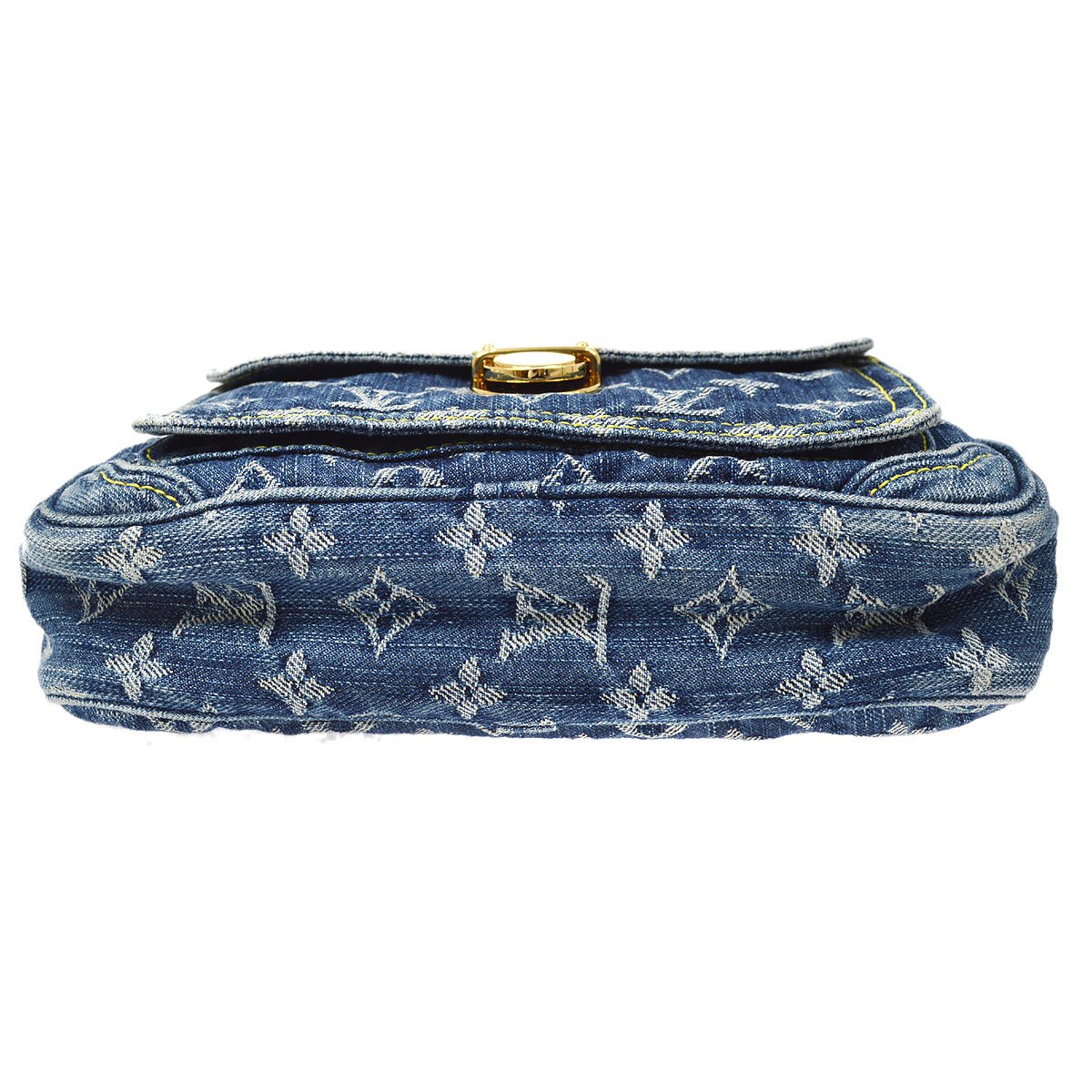 LOUIS VUITTON★ BUM BAG WAIST POUCH INDIGO MONOGRAM DENIM M95347 ao32927