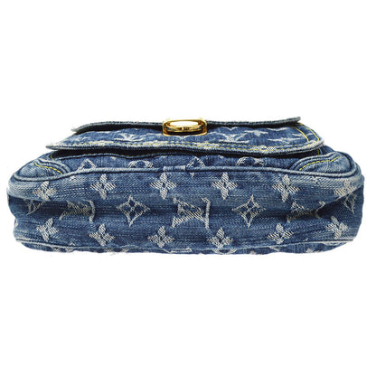 LOUIS VUITTON★ BUM BAG WAIST POUCH INDIGO MONOGRAM DENIM M95347 ao32927