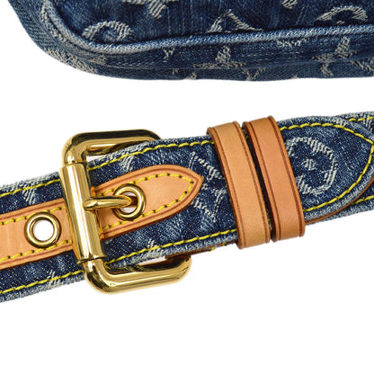 LOUIS VUITTON★ BUM BAG WAIST POUCH INDIGO MONOGRAM DENIM M95347 ao32927