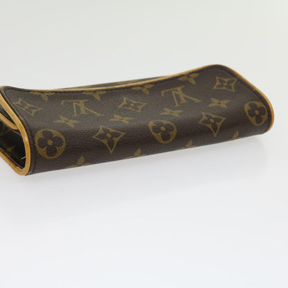 LOUIS VUITTON Monogram Pochette Twin PM Shoulder Bag M51854 LV Auth ar7252