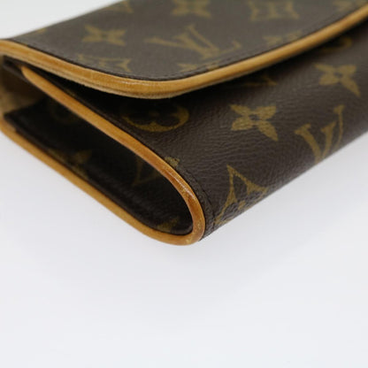 LOUIS VUITTON Monogram Pochette Twin PM Shoulder Bag M51854 LV Auth ar7252