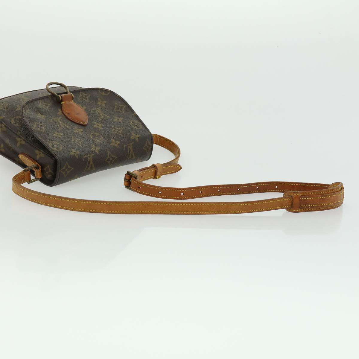 LOUIS VUITTON Monogram Saint Cloud MM Shoulder Bag M51243 LV Auth ar7455