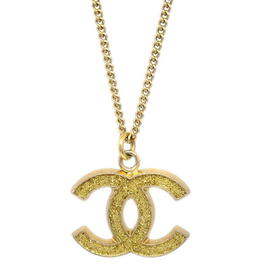 Chanel Cc Chain Pendant Necklace Gold