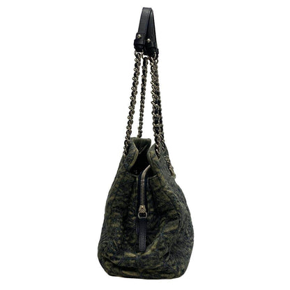 Chanel Leather Navy Shoulder Bag 2