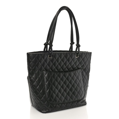 Chanel Large Leather Black Tote Bag 3