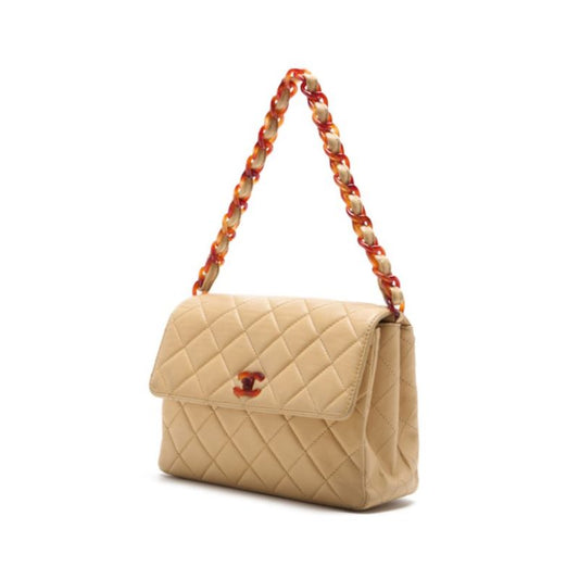 CHANEL CHANEL mattresses handbags flat chain handbags ram ss beige (g ) s bag mini shoulder bag ladies bag hybrid ? Ship? Jaipur mountain bookstore online