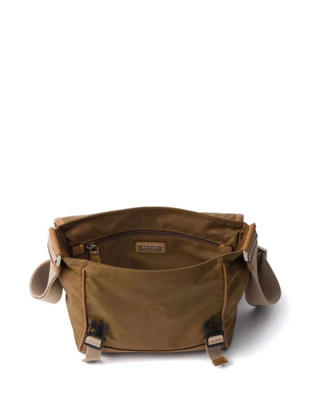 Prada Men Re-Nylon And Leather Shoulder Bag