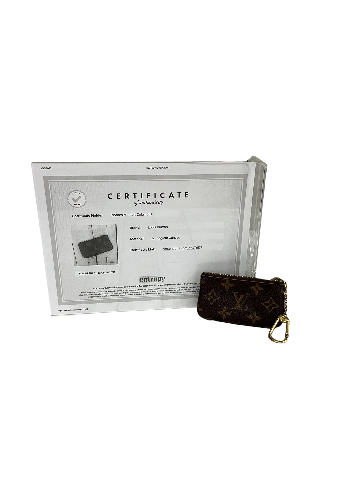 Coin Purse Luxury Designer By Louis Vuitton  Size: Small