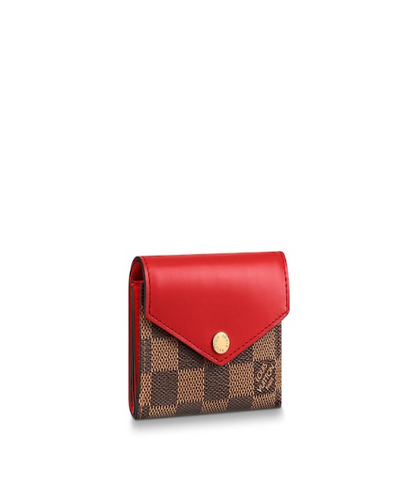 Louis Vuitton Zoé Wallet Damier Ebene Fuchsia colored leather