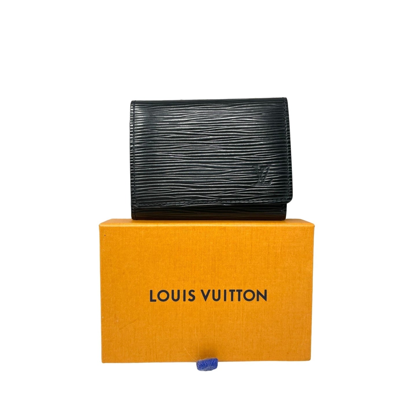 LOUIS VUITTON Louis Vuitton Epi Leather Card Case - Black