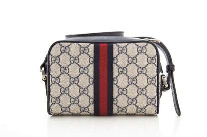 Gucci Ophidia GG Mini Bag in Beige & Blue Supreme