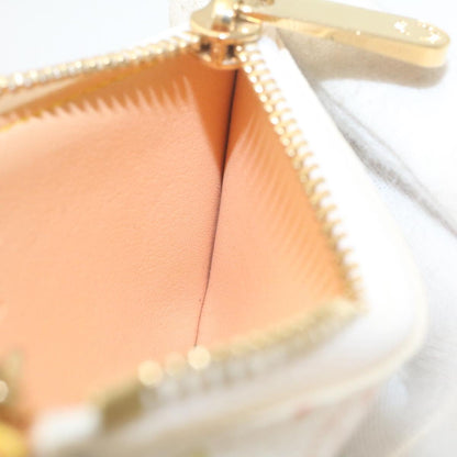 LOUIS VUITTON Monogram Multicolor Pochette Cles Coin Purse White M92655 am443b