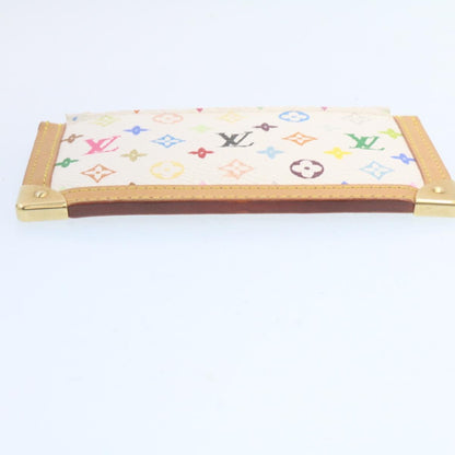 LOUIS VUITTON Monogram Multicolor Pochette Cles Coin Purse White M92655 am443b