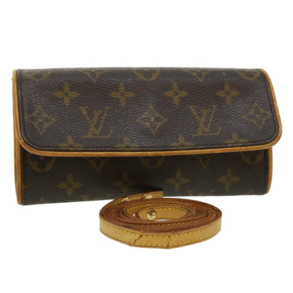 LOUIS VUITTON Monogram Pochette Twin PM Shoulder Bag M51854 LV Auth bs1611