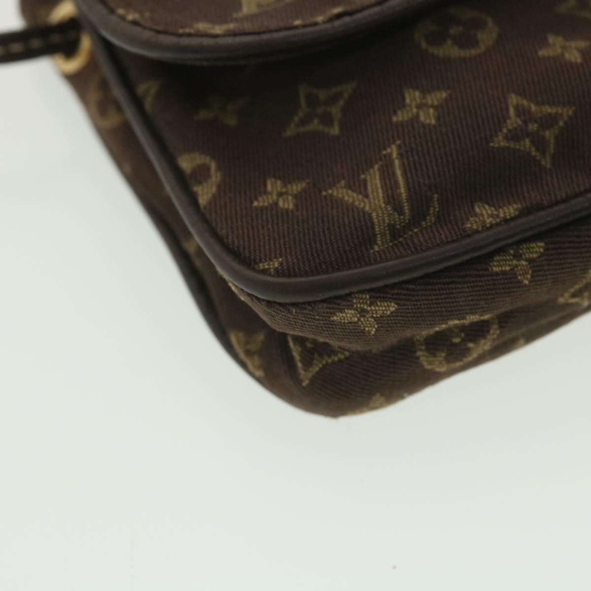 LOUIS VUITTON Monogram Mini Pochette Cancun Pouch Brown M95313 LV Auth bs4036