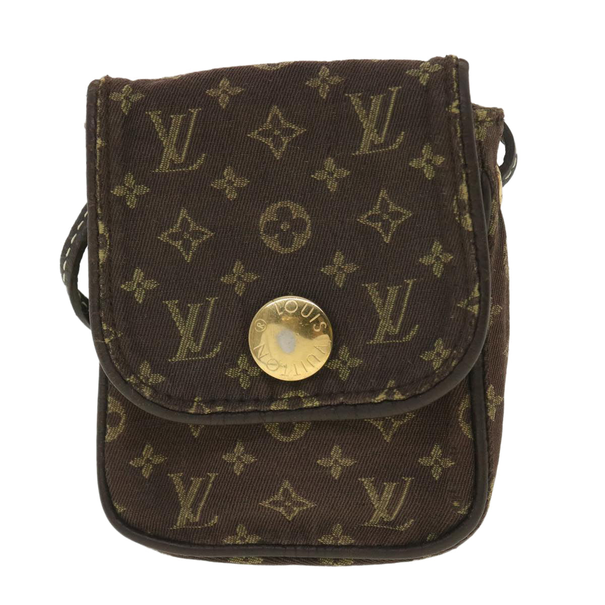 LOUIS VUITTON Monogram Mini Pochette Cancun Pouch Brown M95313 LV Auth bs4036
