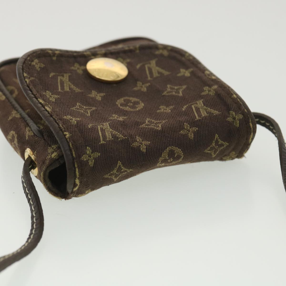 LOUIS VUITTON Monogram Mini Pochette Cancun Pouch Brown M95313 LV Auth bs4036