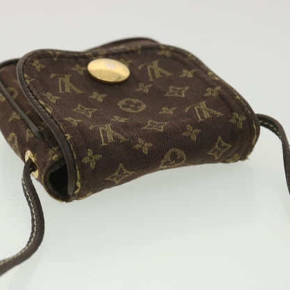 LOUIS VUITTON Monogram Mini Pochette Cancun Pouch Brown M95313 LV Auth bs4036