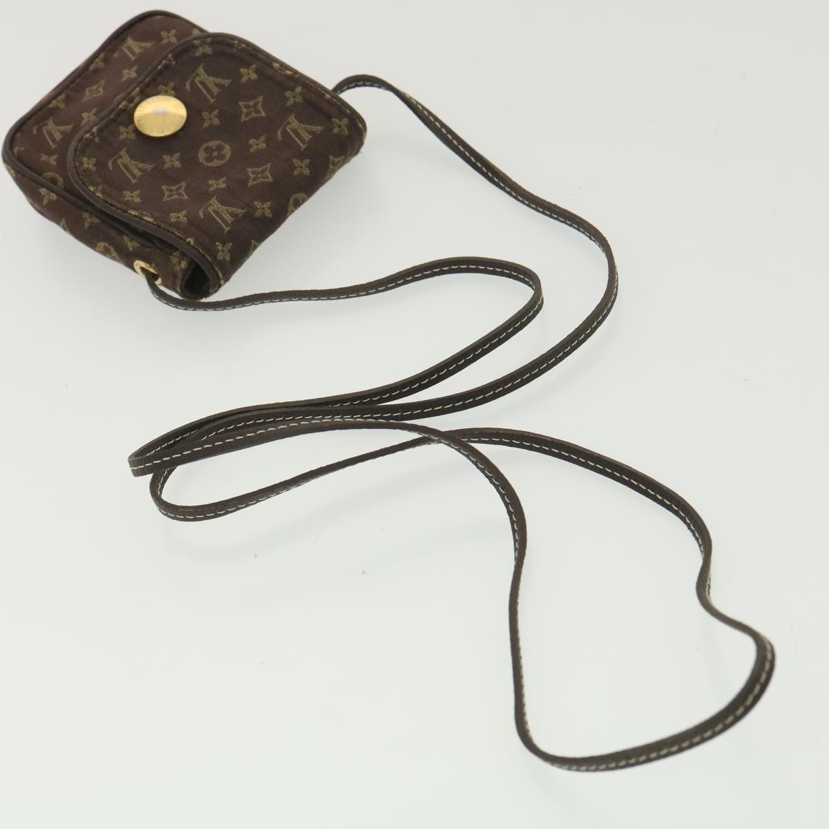 LOUIS VUITTON Monogram Mini Pochette Cancun Pouch Brown M95313 LV Auth bs4036