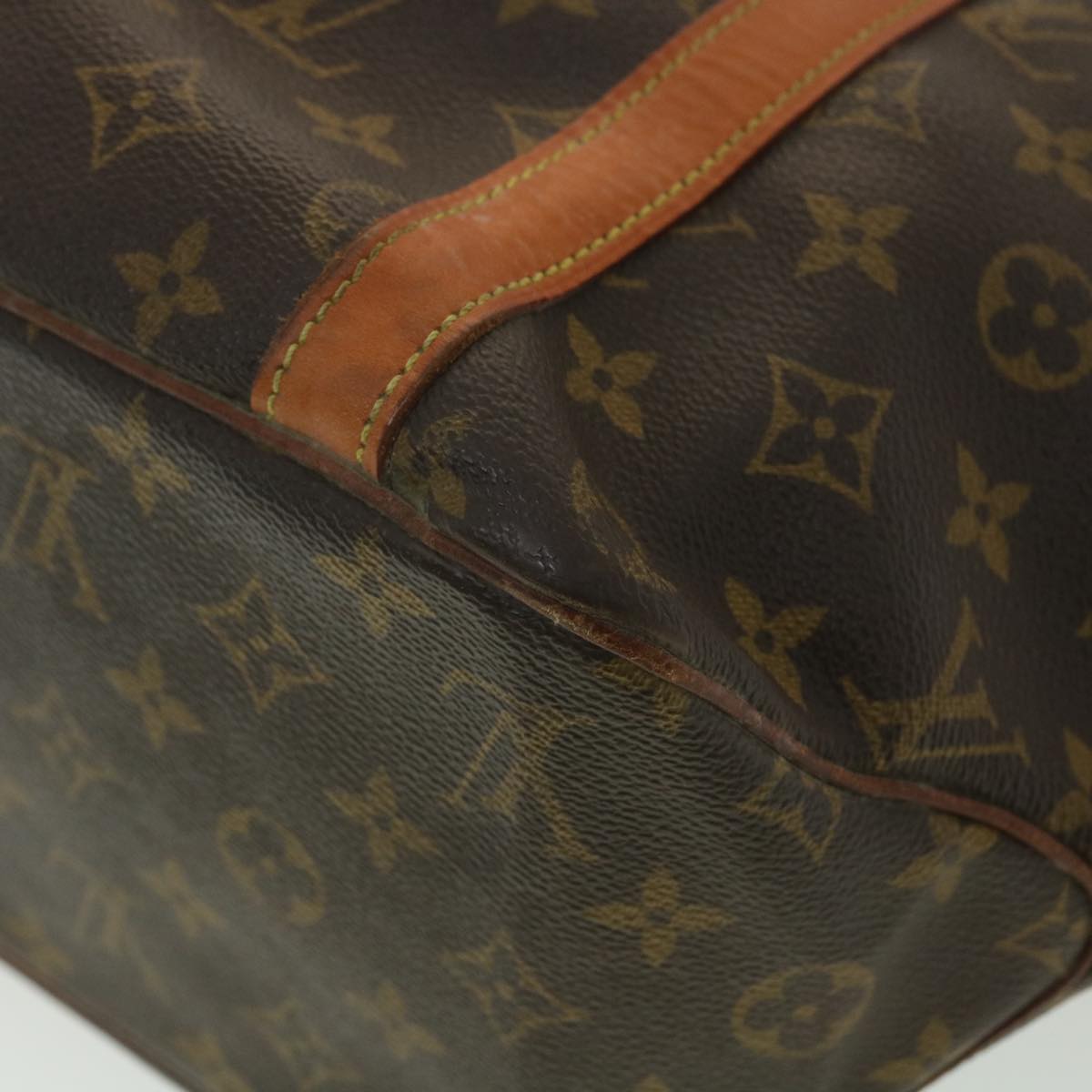 LOUIS VUITTON Monogram Sac Shopping Tote Bag M51108 LV Auth bs4083