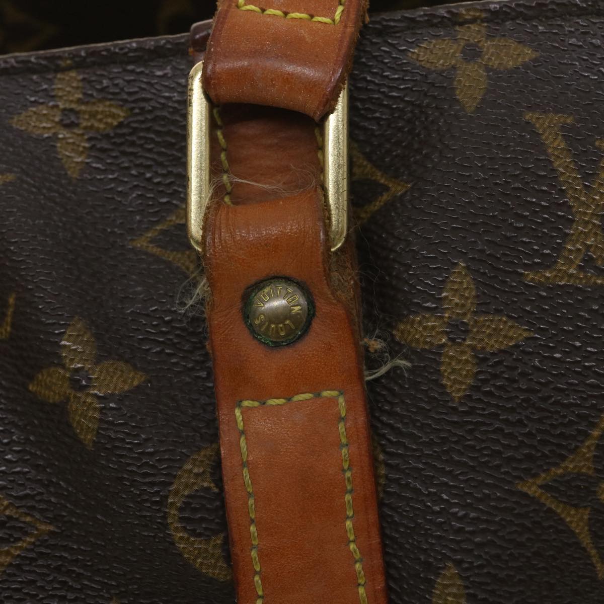 LOUIS VUITTON Monogram Sac Shopping Tote Bag M51108 LV Auth bs4083
