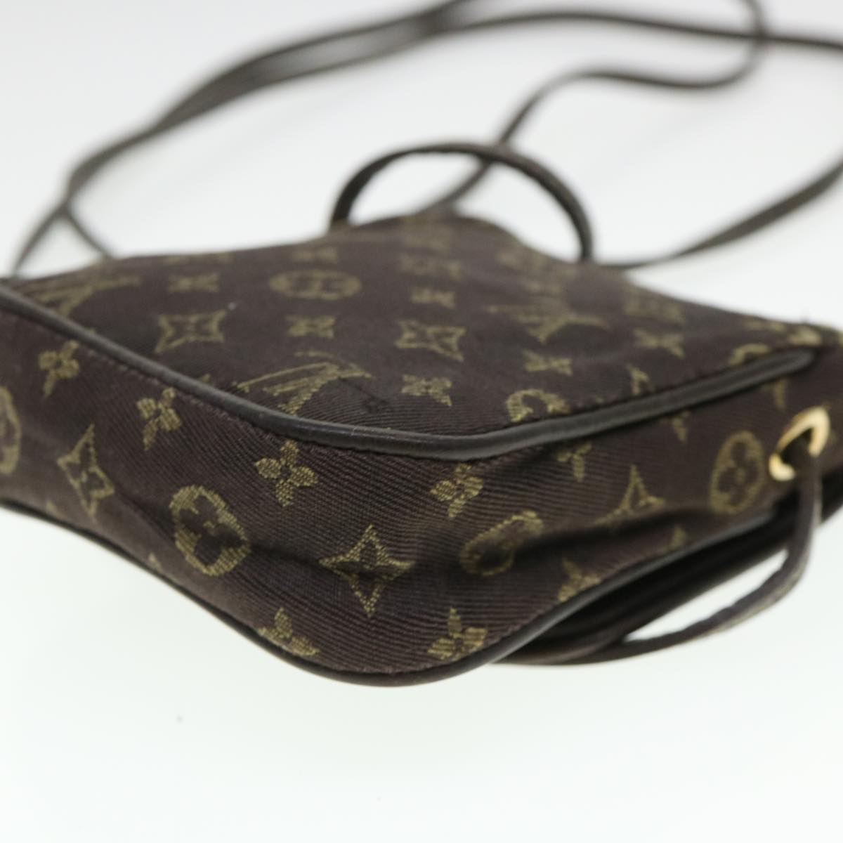 LOUIS VUITTON Monogram Mini Pochette Cancun Pouch Brown M95313 LV Auth bs4436