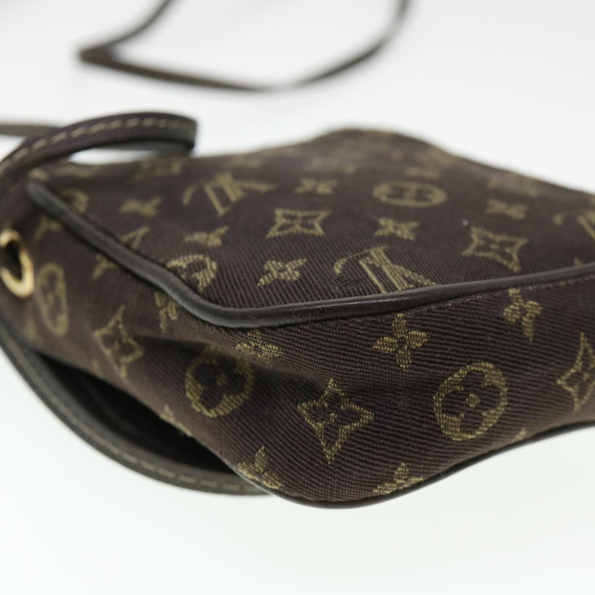 LOUIS VUITTON Monogram Mini Pochette Cancun Pouch Brown M95313 LV Auth bs4436
