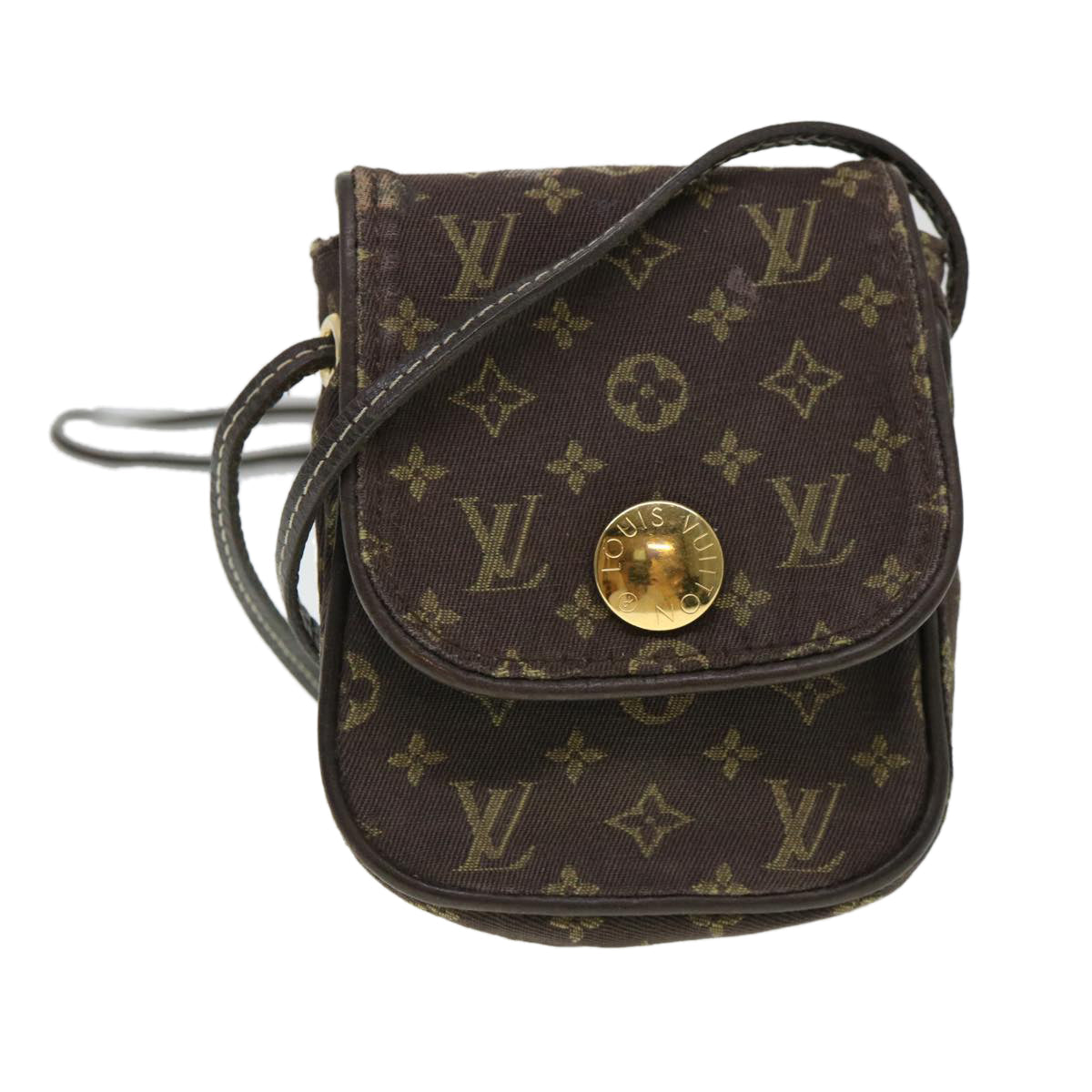 LOUIS VUITTON Monogram Mini Pochette Cancun Pouch Brown M95313 LV Auth bs4436