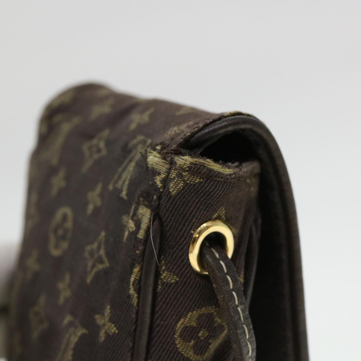 LOUIS VUITTON Monogram Mini Pochette Cancun Pouch Brown M95313 LV Auth bs4436