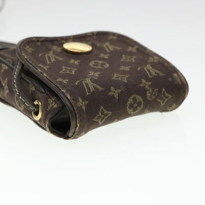 LOUIS VUITTON Monogram Mini Pochette Cancun Pouch Brown M95313 LV Auth bs4436