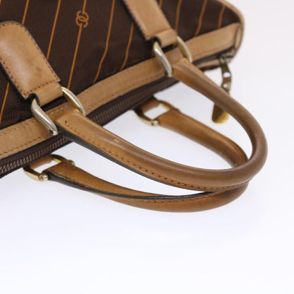GUCCI Hand Bag Canvas Leather Brown  bs7158