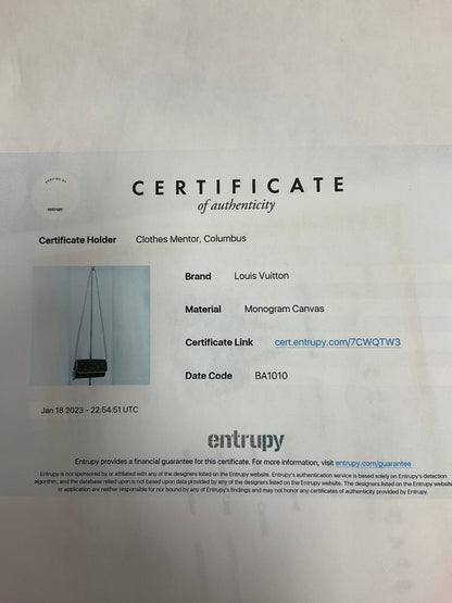 Crossbody Designer By Louis Vuitton  Size: Medium