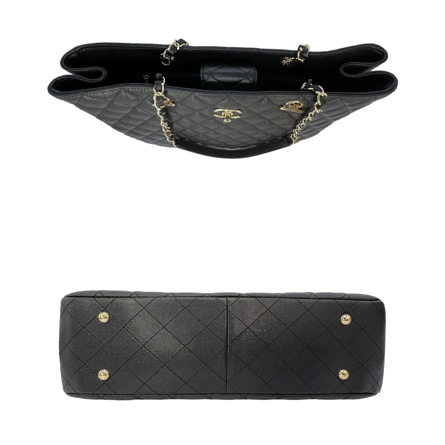 Chanel Caviar Leather Black Tote Bag 5