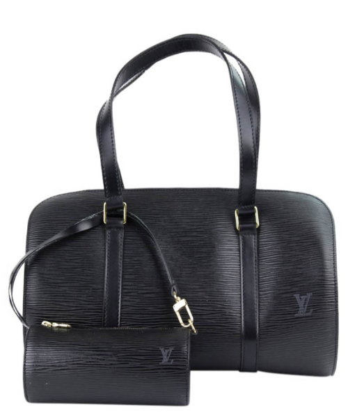 Louis Vuitton Soufflot Bag Black Epi Leather Noir