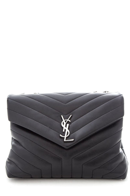 YSL Black Matelasse Calfskin Handbag