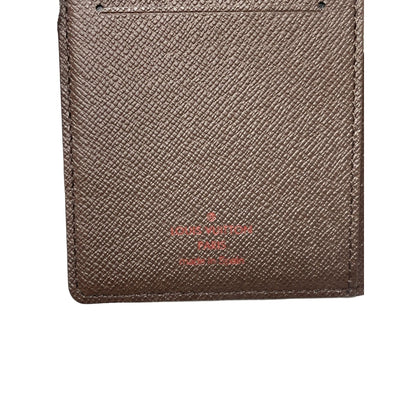 LOUIS VUITTON Louis Vuitton Damier Ebene Agenda Pocket Cover - Brown