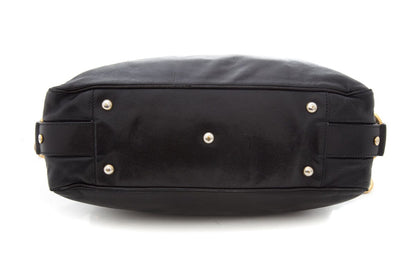 YSL Black & Gold Twist Closure Handbag