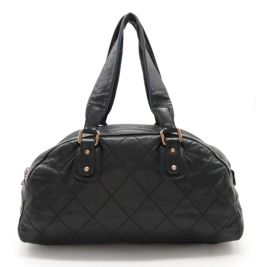 Chanel Chanel Cocomark Mini Boston  Bag Shoulder  Shoulder Tooth Black Black Black Blumin