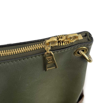 LOUIS VUITTON - Damier Ebene Canvas Maida Hobo - Brown/Green Shoulder Bag