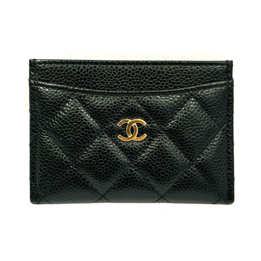 CHANEL Classic Card Case AP0213 Black Caviar S G Coco Matrasse  etc