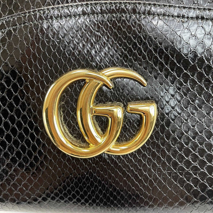 GUCCI - Excellent - Arli Python Top Handle GG Bag w/ FULL KIT