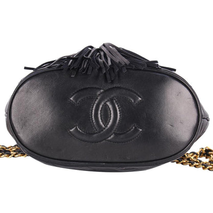 Chanel Classic Flap Lambskin Black Shoulder Bag