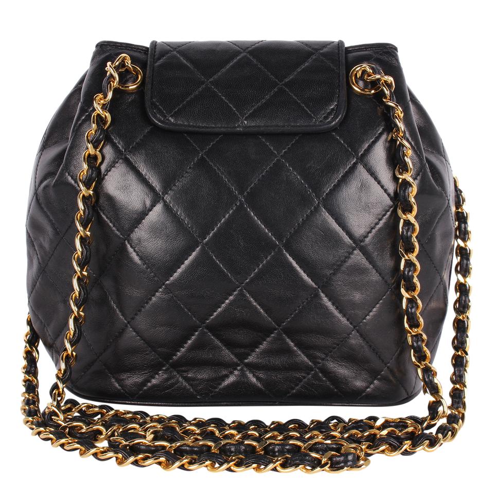 Chanel Classic Flap Lambskin Black Shoulder Bag