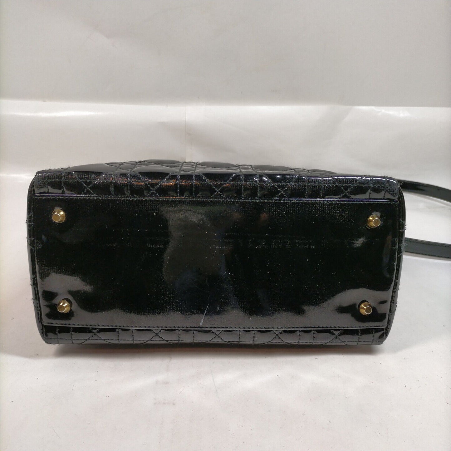 Christian Top quality Dior Black Enamel Hand Bag