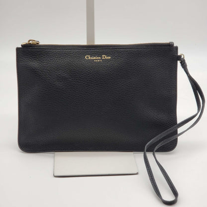 Christian Top quality Dior Leather Black Wristlet